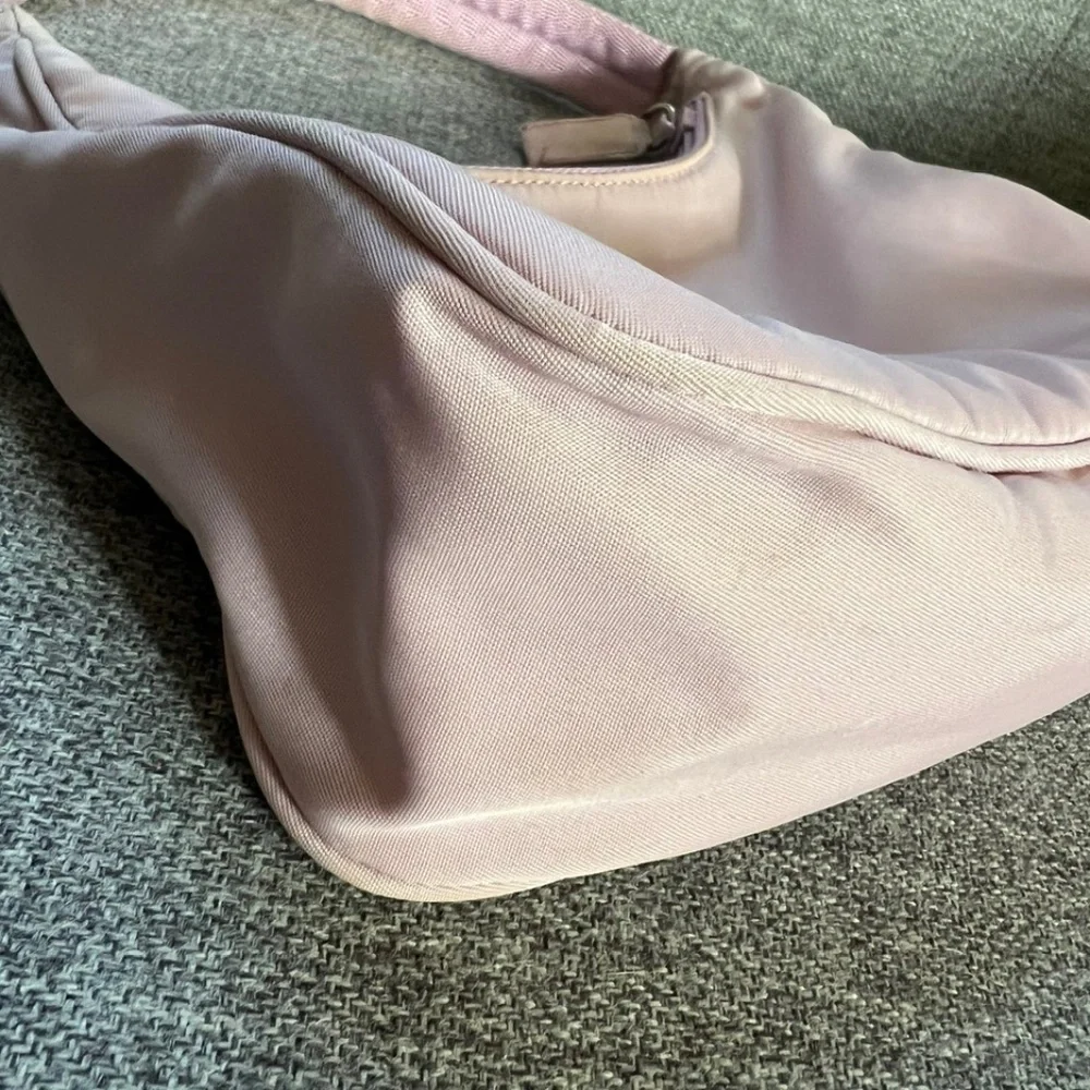 Prada Vintage Tessuto Logo Nylon Mini Bag in Pale Pink Lavender - Picture 4 of 16